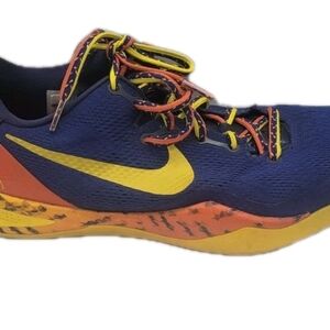 Nike Kobe 8 System Barcelona Tiger 2013 Mens Size 10 Shoes Only Blue 555035-402